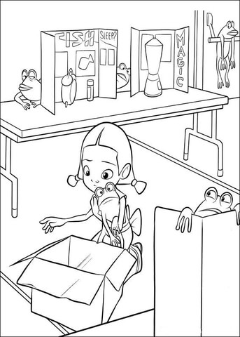 Young Franny  Coloring Page